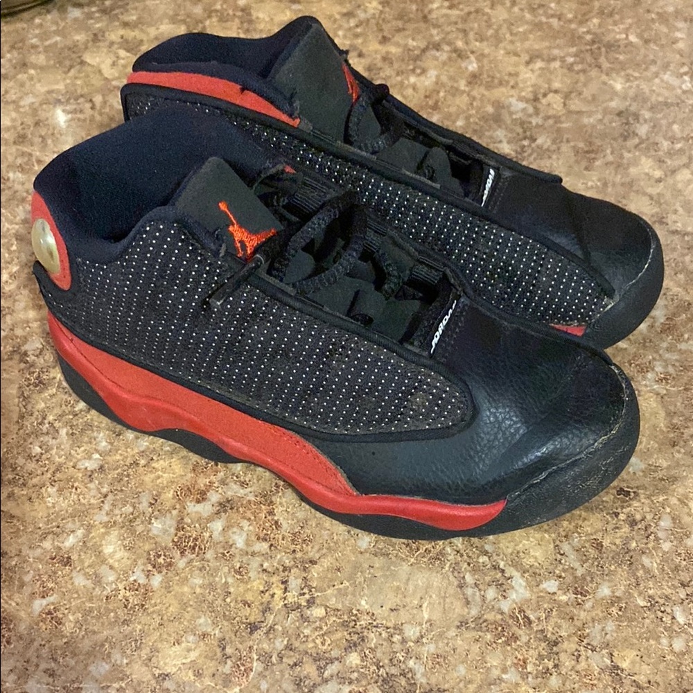 Kids Black and Red Sneakers